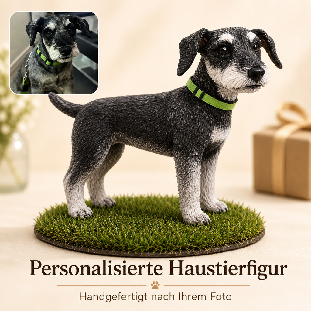 Personalisierte 3D Haustierfigur nach Foto – Handgefertigtes Hund & Katze Modell aus umweltfreundlichem Soft Clay