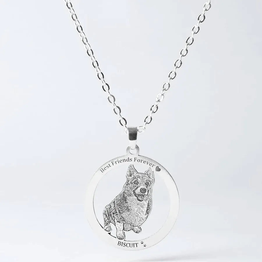 Personalisierte Kreis Halskette mit Foto – Individueller Erinnerungsschmuck aus 925 Silber