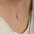 clear quartz necklace-1
