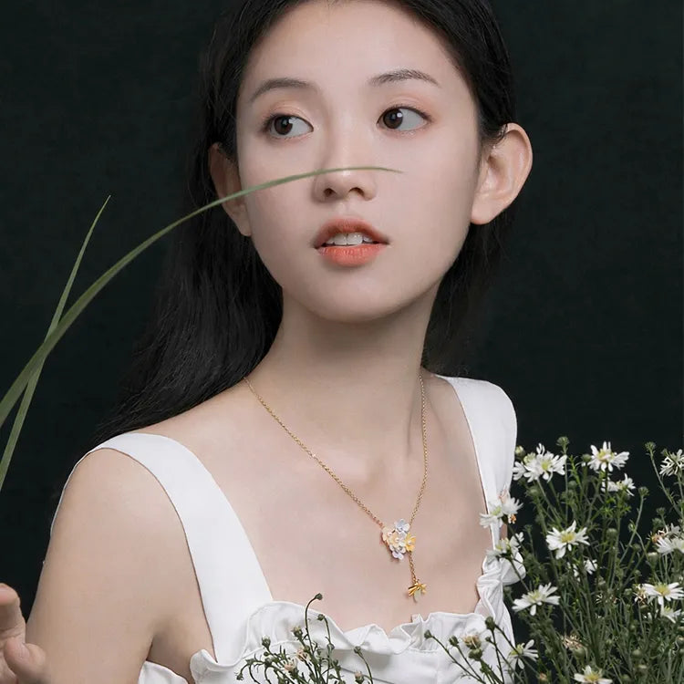 Beach floral necklace-1