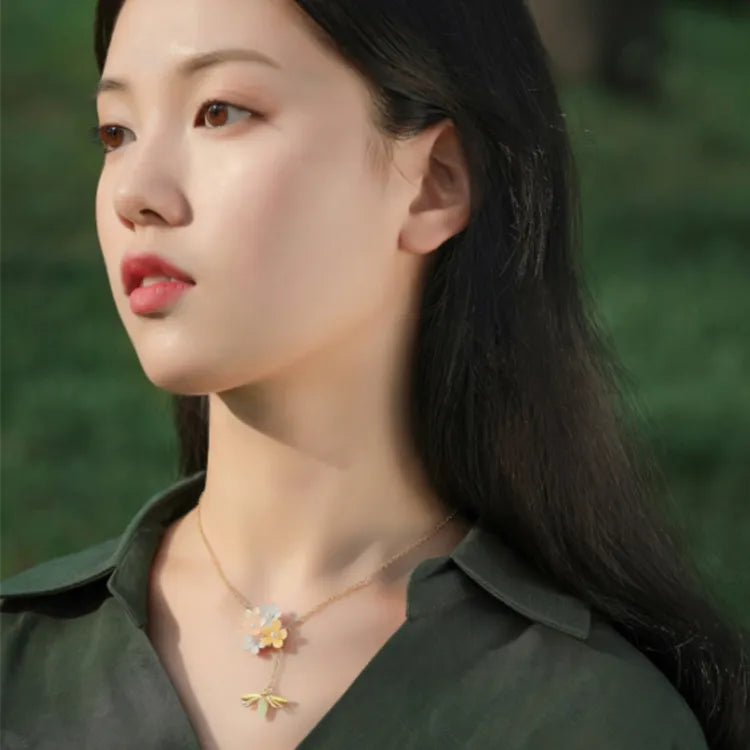 Summer floral necklace-1