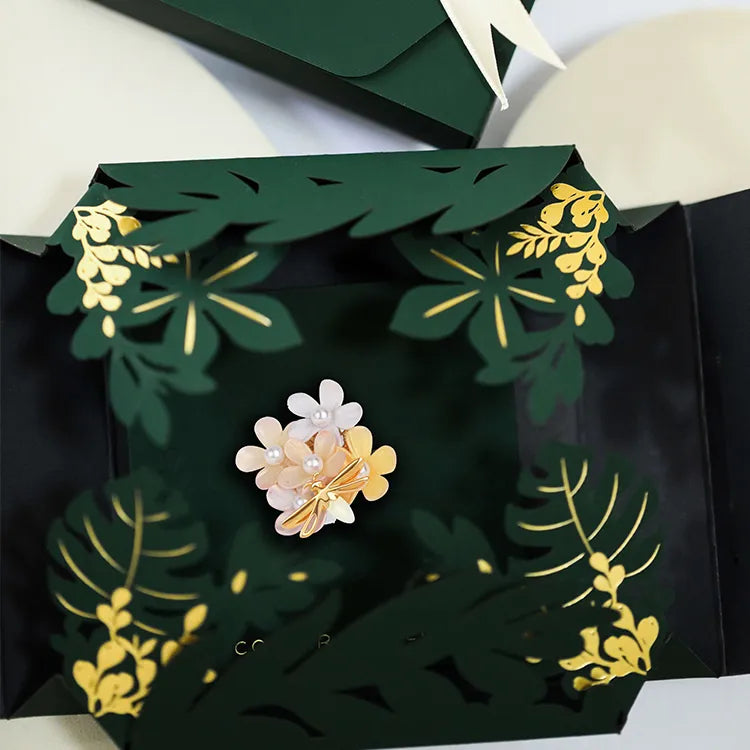 Statement floral necklace-1