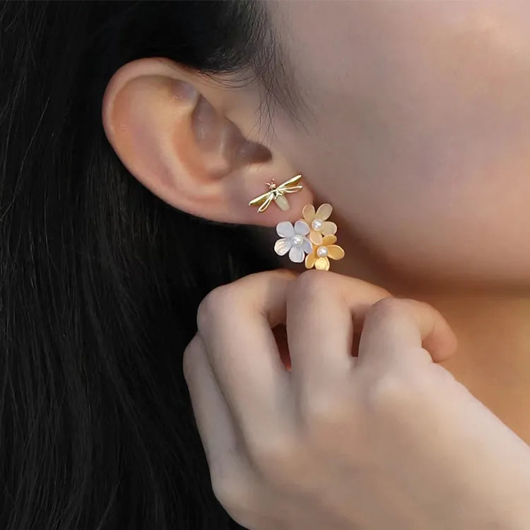 Floral Statement Earrings for Women-1