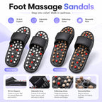 Fußmassage-Sandalen mit Massagepunkten – Wellness Hausschuhe für müde Füße, Geschenkidee für Eltern & Großeltern