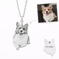 Photo Necklace made of 925 Sterling Silver with Custom Engraving