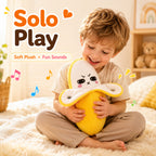 Interaktives Musik-Fruchtspielzeug – Sensorisches Plüschtier mit Sound für Kinder & Familien