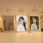 Personalisierter Spiegel mit Foto & Licht – Individuelles LED-Fotobild im Ölmalerei-Stil