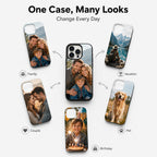 Personalisierte iPhone Handyhülle mit Foto – magnetische Hülle mit austauschbaren Rückplatten