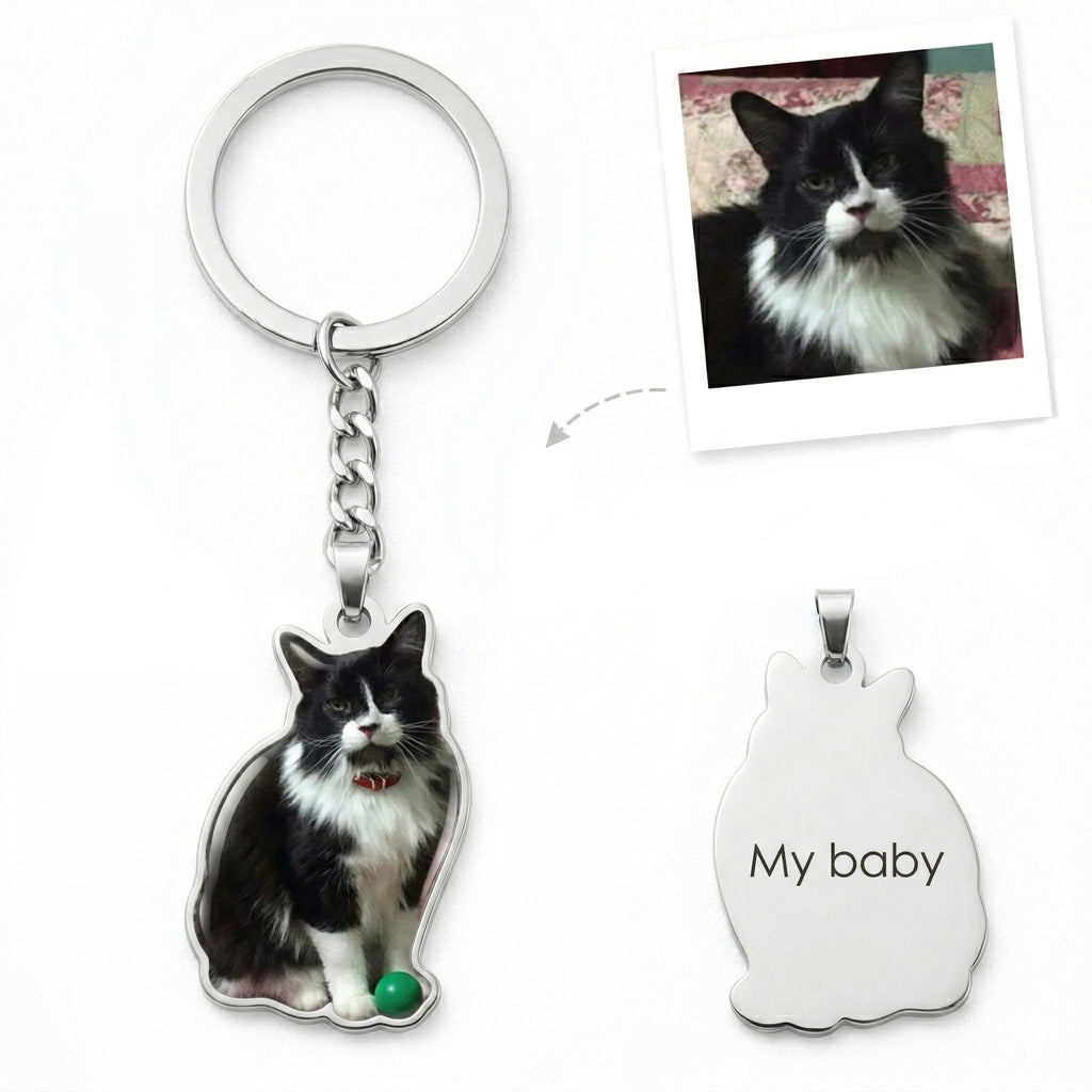 Personalisierter Foto Schlüsselanhänger in Farbe – Individueller Keychain mit Bild