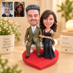 Personalisierte 3D-Paarfigur nach Foto – Handmodelliertes Unikat aus Soft Clay