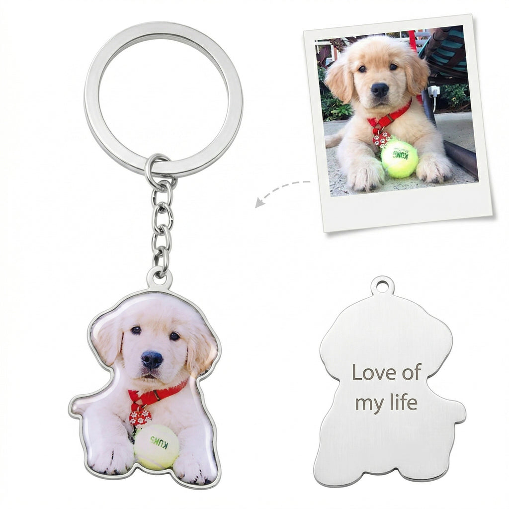 Personalisierter Foto Schlüsselanhänger in Farbe – Individueller Keychain mit Bild