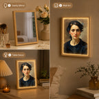 Personalisierter Spiegel mit Foto & Licht – Individuelles LED-Fotobild im Ölmalerei-Stil
