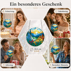 Personalisiertes Acryl-Suncatcher Puzzle – 83-teiliges Fensterbild im Buntglas-Look