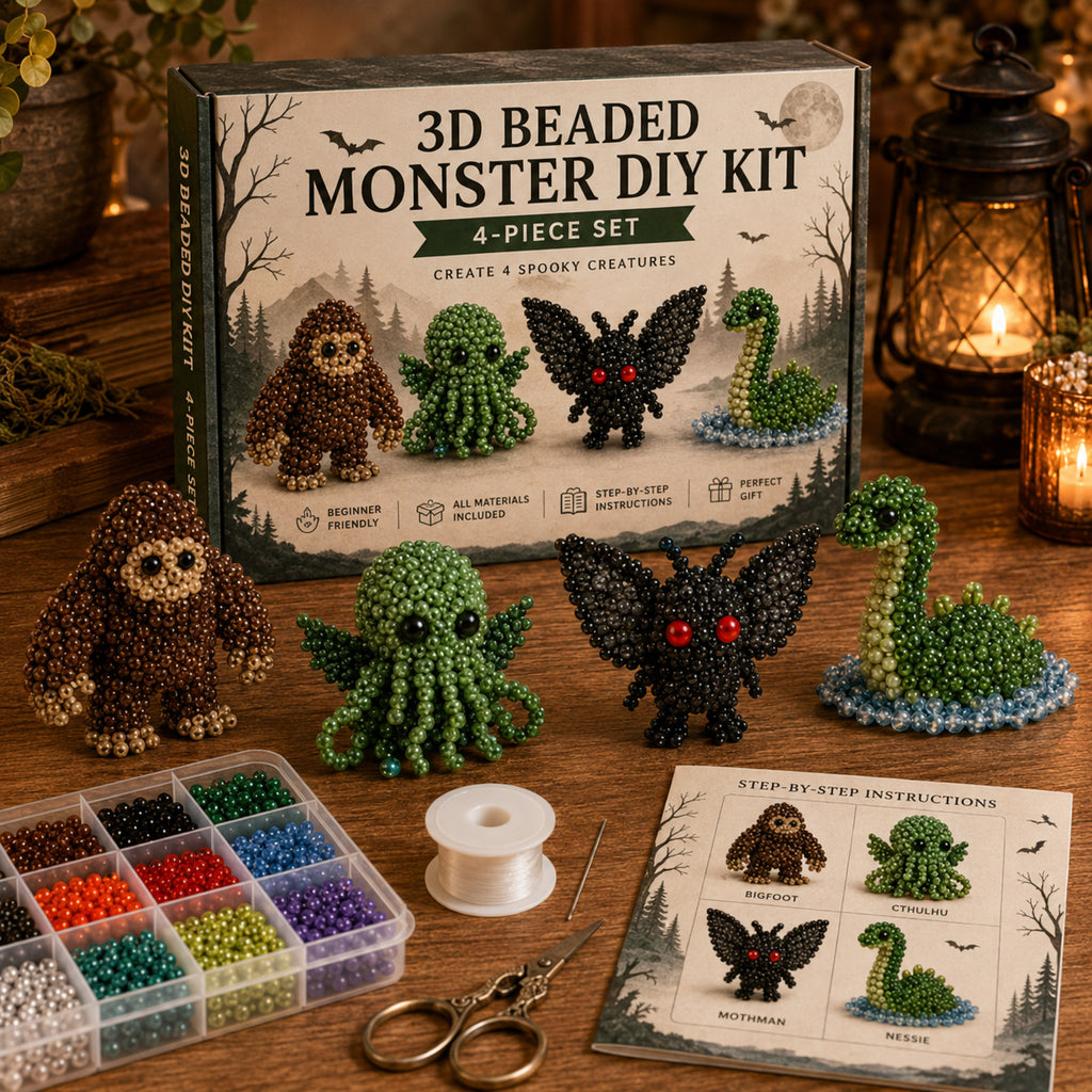 3D Perlen-Tier DIY Set – Kreatives Bastelset mit bunten Perlen