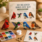 3D Perlen-Tier DIY Set – Kreatives Bastelset mit bunten Perlen
