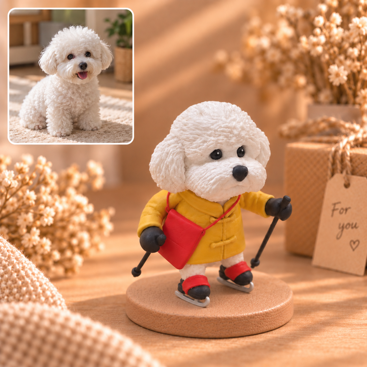 写真から作るカートゥーン 3Dフィギュア – ハンドメイド ソフトクレイ