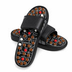 Fußmassage-Sandalen mit Massagepunkten – Wellness Hausschuhe für müde Füße, Geschenkidee für Eltern & Großeltern