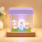 3D-Projektionsbox mit Display in Lila