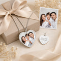 Personalisierte Herz Halskette mit Foto in Farbe – Lebendige Fotokette als Geschenk