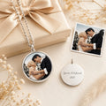 Personalisierte Foto Halskette in Farbe – Runde Fotokette mit individuellem Bild