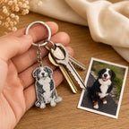 Personalisierter Foto-Schlüsselanhänger mit Gravur