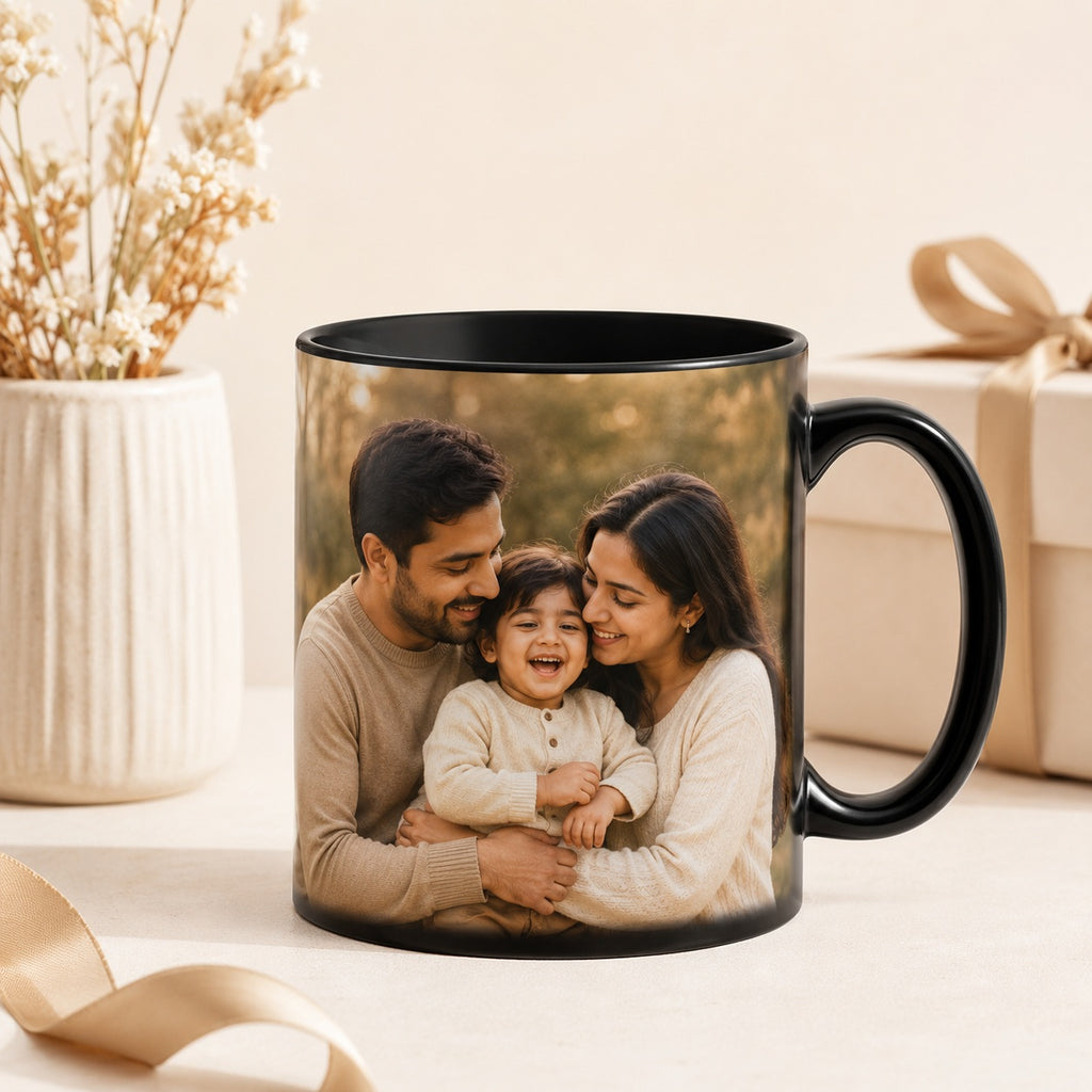 Personalisierte Magic Tasse mit Foto – Farbwechsel Tasse durch Wärme
