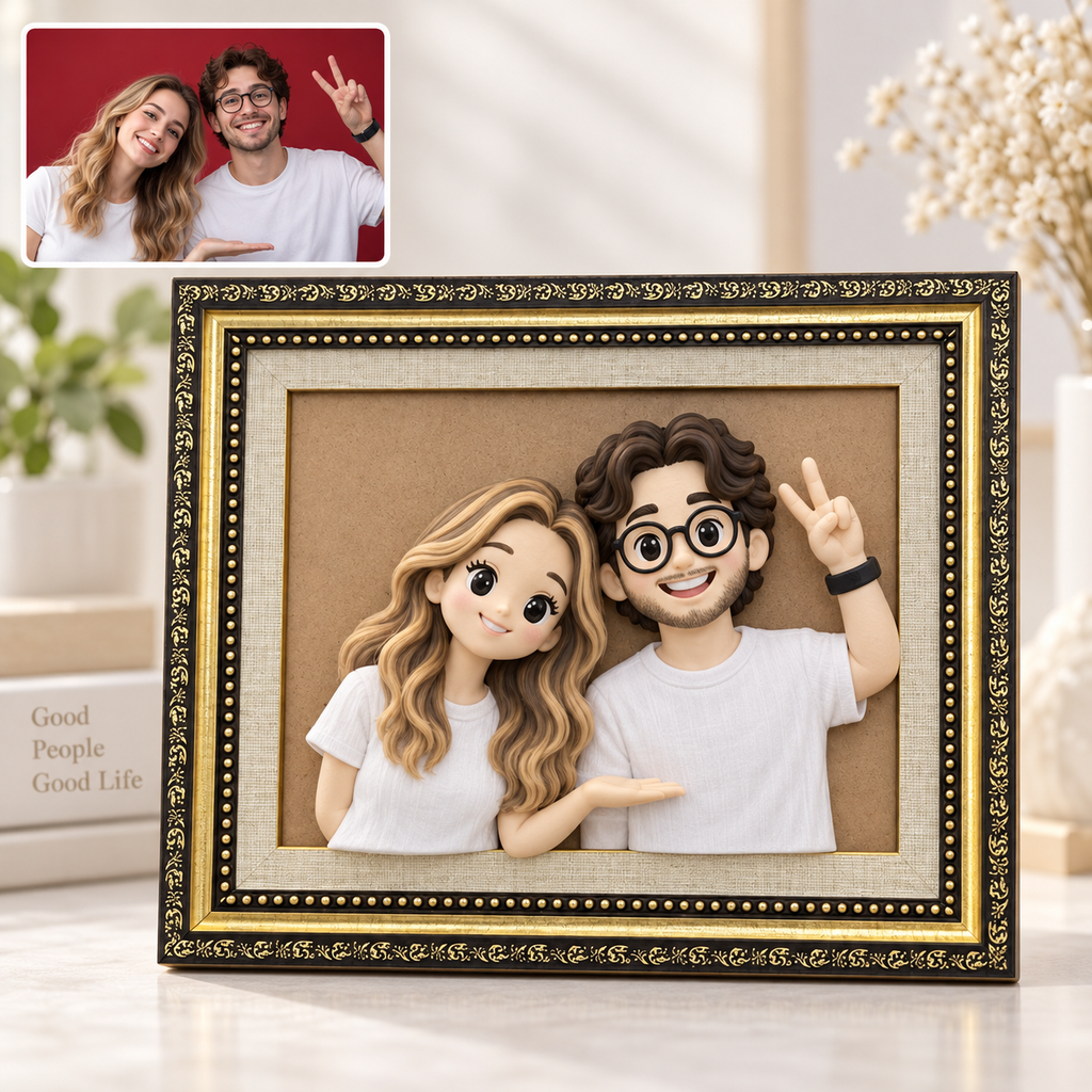 Chibi-Reliefbild nach Fotovorlage